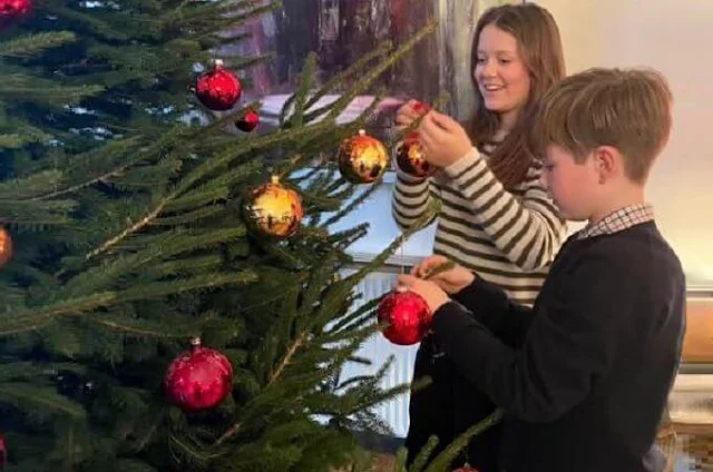 Queen Margrethe, Crown Princess Mary, Prince Christian, Princess Isabella, Prince Vincent and Princess Josephine sent a Christmas greeting