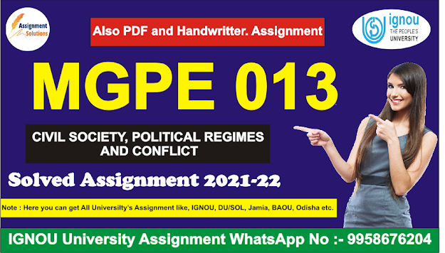 ignou mps solved assignment 2021-22 in hindi pdf free; mgpe-13 ignou; ignou assignment ma political science 2021; political science assignment pdf in hindi; ignou assignment ma political science 2020; civil society ignou pdf