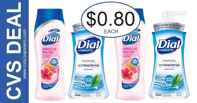 Dial Body Wash & Hand Soap CVS Deal 10-3-10-9
