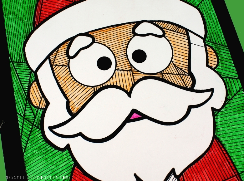 colouring pages Santa Claus