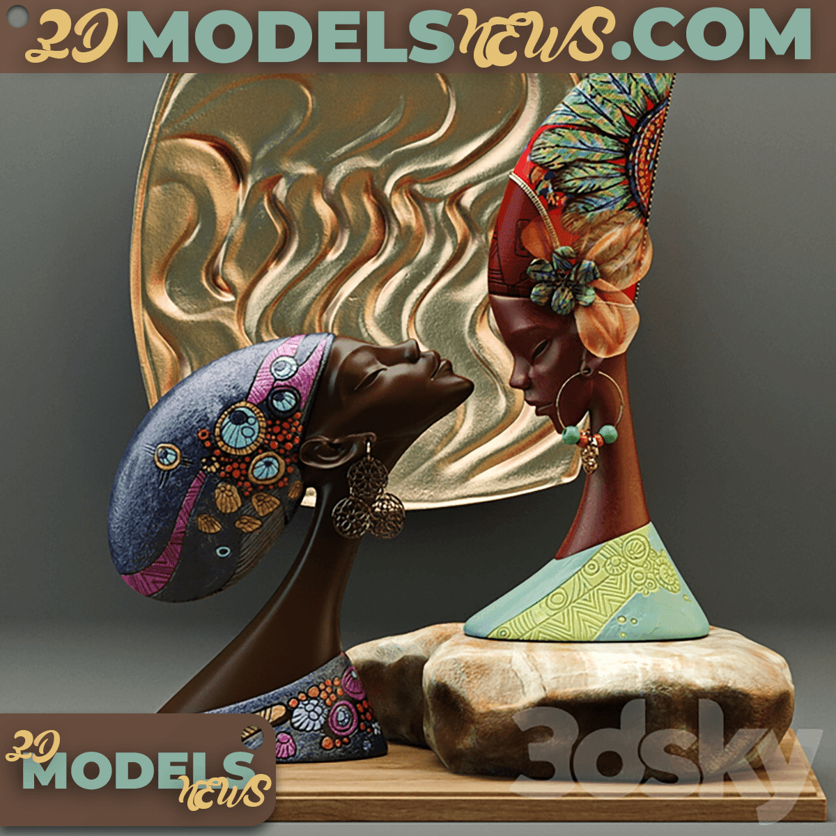 Toscano African Sculptures Design Model 1