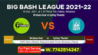 BBL T20 Thunder vs Brisbane 14th Match Who will win Today Astrology