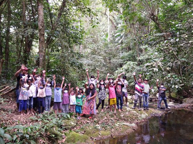 Indígenas Guaranis promovem visita na aldeia Pindo-ty em Pariquera-Açu
