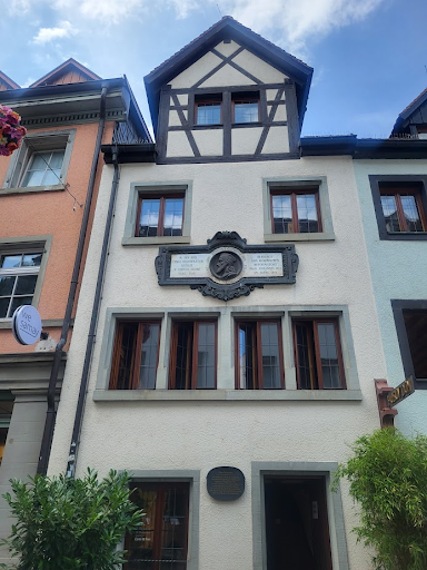 The historic building associated with Jan Hus in the old town of Konstanz, Germany.