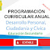 Programación Curricular Anual Nivel Secundaria – Desarrollo Personal, Ciudadanía y Cívica [Formato Editable]