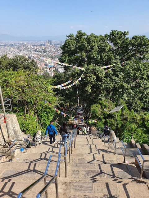 Templo dos Macacos de Swayambhunath em Kathmandu