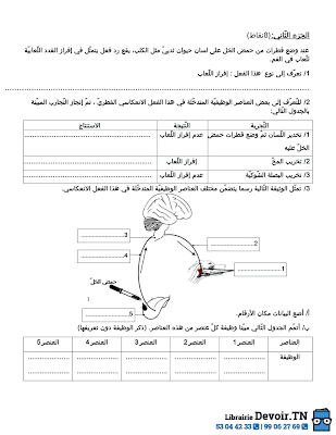 تحميل فرض تأليفي علوم الحياة و الأرض سنة تاسعة أساسي مع الاصلاح pdf 9svt سنة 9, تمارين علوم الحياة و الأرض svt تاسعة مع الإصلاح موقع مسار التميز 9ème