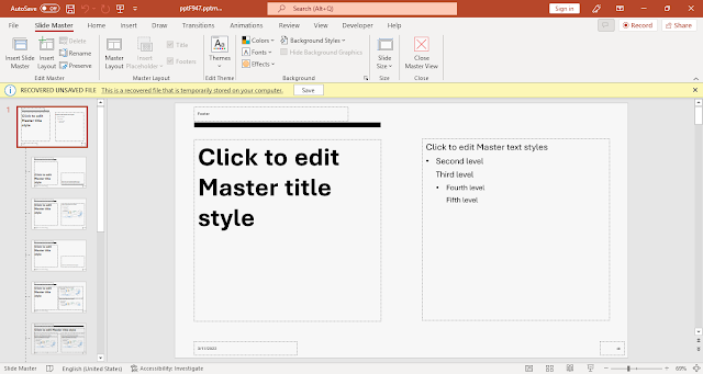 How to Editing master slide in PowerPoint - Techforearn.com