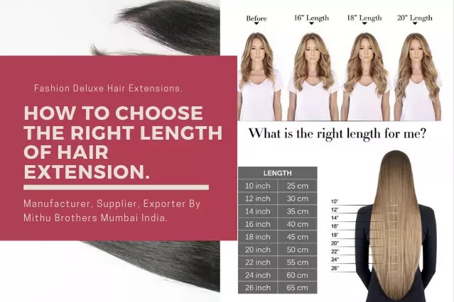 How to choose the right length of hair extension.