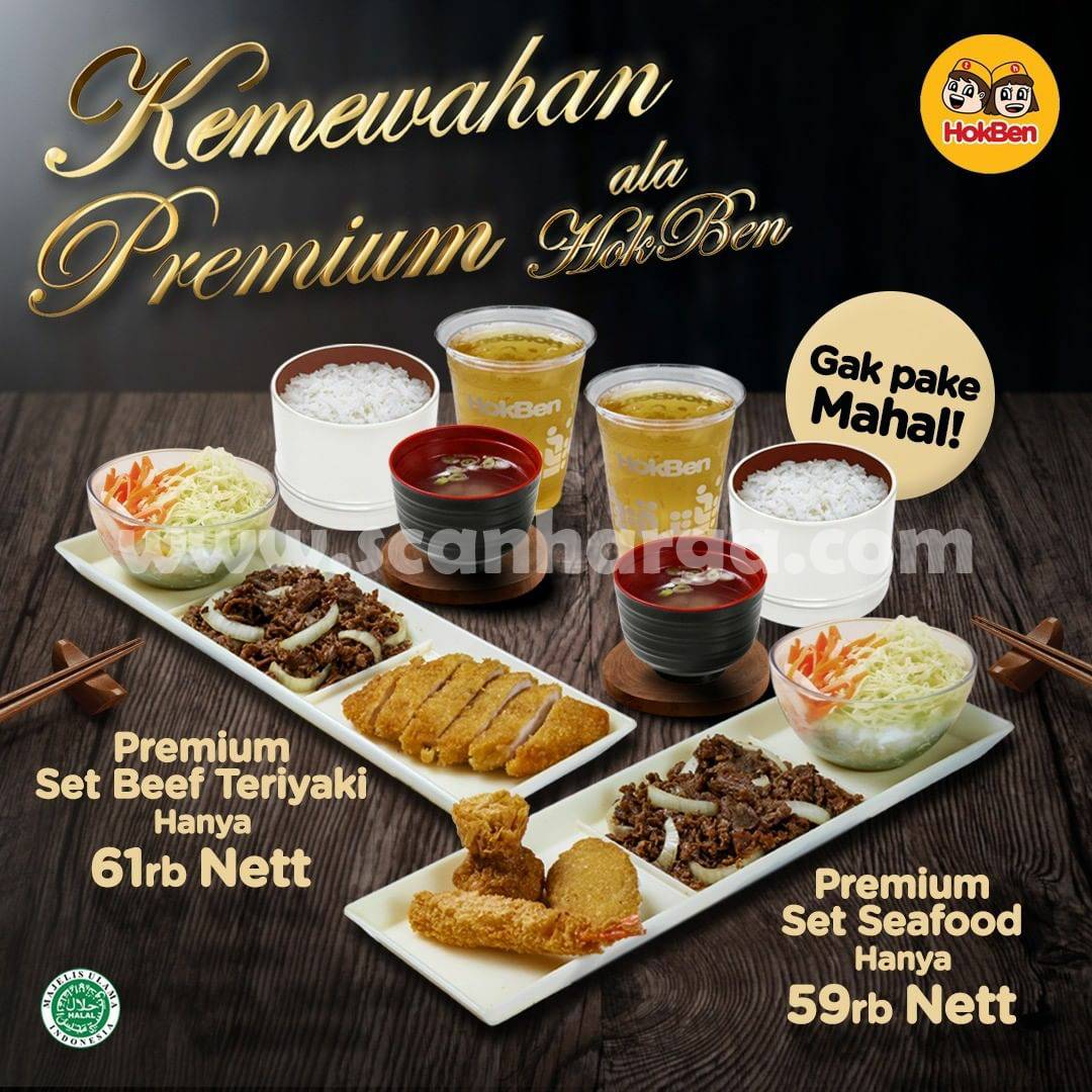 Hokben Promo Paket Premium Set mulai Rp. 59rb nett