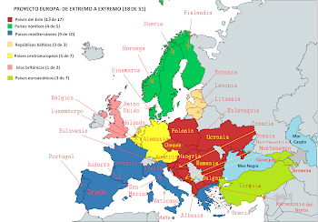 Países visitados de EUROPA (38 de 51)