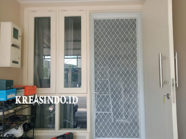 Pintu Expanda Aluminium Pesanan Bu Henimata di Gading Serpong Tangerang