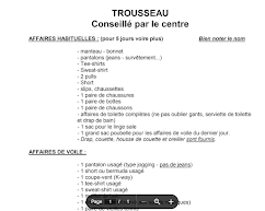 Les affaires à prévoir