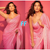 Noora Fatehi looks Dazzling in pinks Saree 