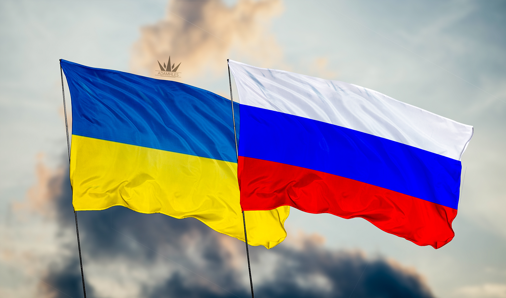 Russia and Ukraine The Most Beautiful Wallpaper - Flag In The Sky