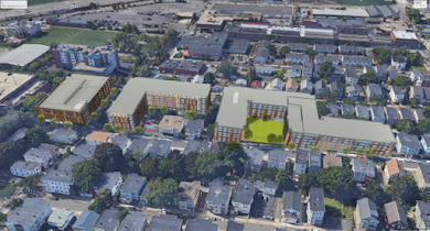 Site Plan for Redevelopment of Innes Apartments, Chelsea, MA