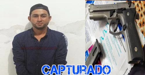 El Salvador: Capturan a delincuente en Chalatenango, y le incautan una pistola y municiones