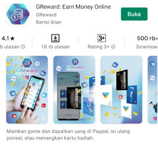 Aplikasi GReward Apk Penghasil Uang