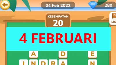 tebak kata shopee tantangan harian 4 februari