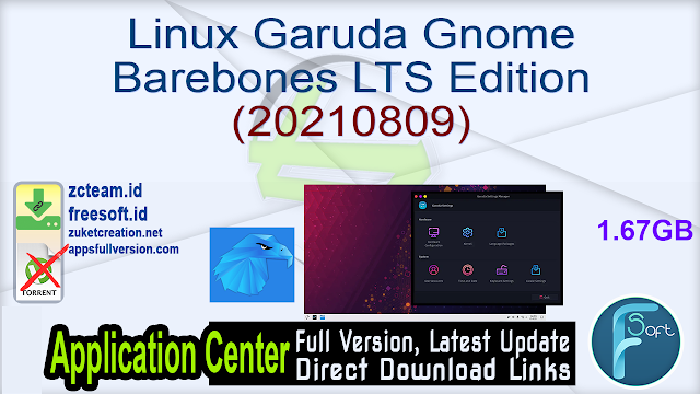 Linux Garuda Gnome Barebones LTS Edition (20210809)