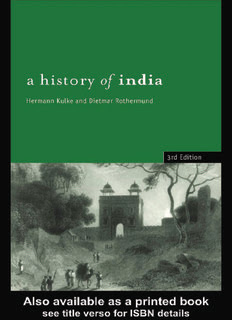 A History of India, Third Edition