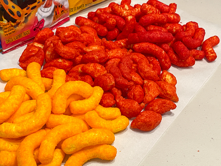 Tales of the Flowers: Cheetos Flamin' Hot Pepper Puffs taste test