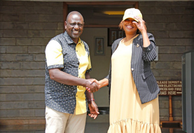 Deputy President William Ruto has officially welcomed City lawyer Karen Nyamu to his United Democratic Alliance (UDA) party.