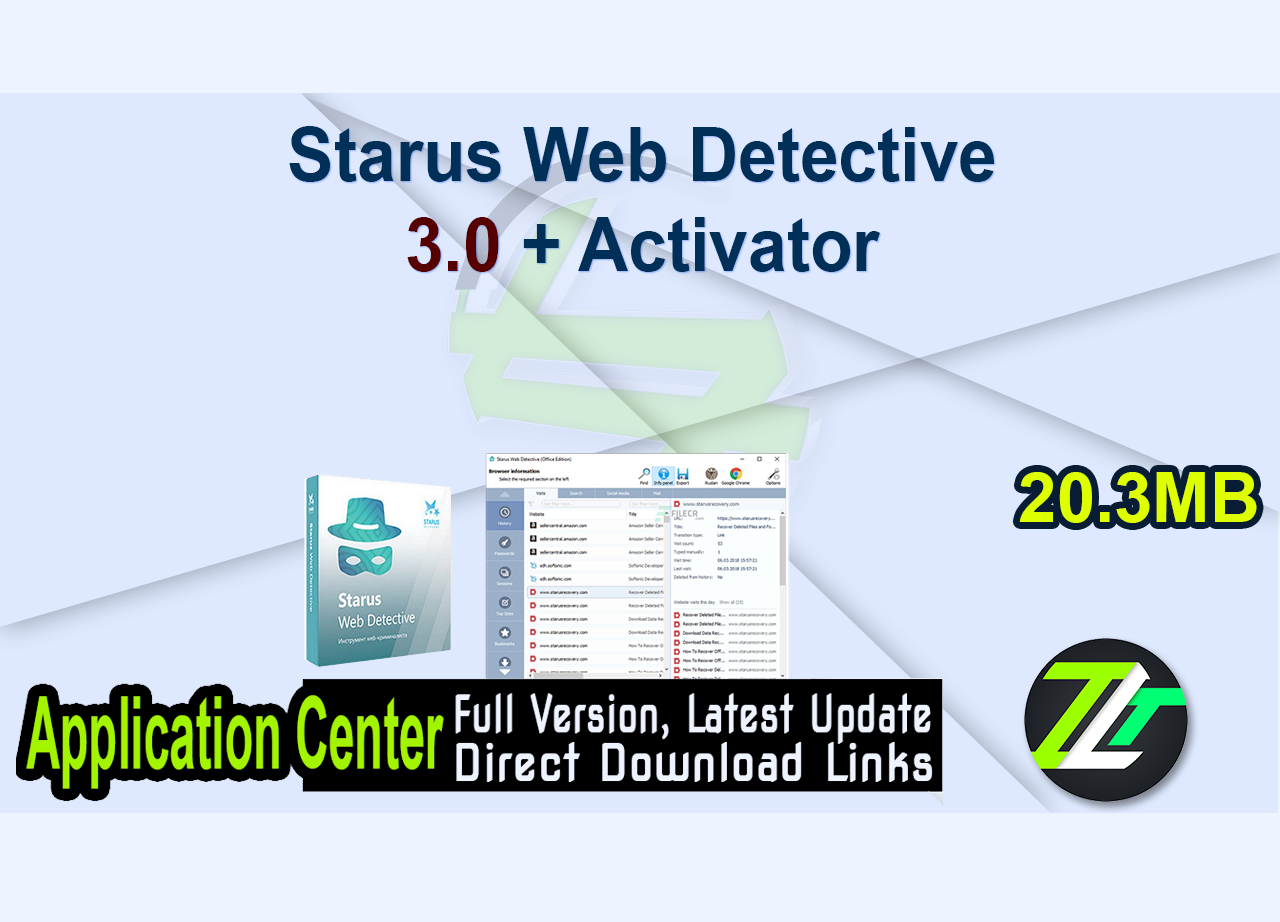 Starus Web Detective 3.0 + Activator