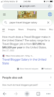 Google search results travel