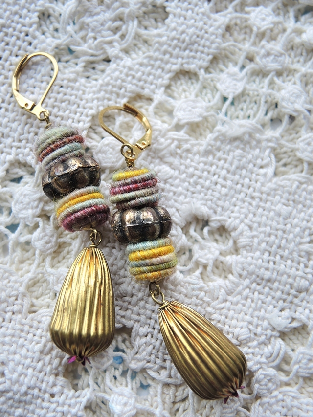 DIY oorbellen/earrings - "zaaddoos"