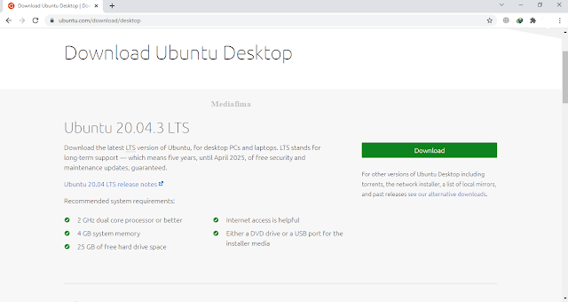 Download file iso Ubuntu