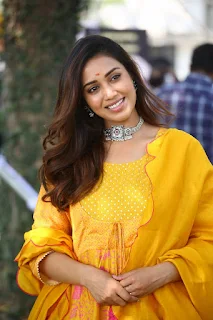 Actress Nivetha Pethuraj at Dhumki Movie Opening