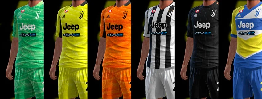 Juventus FC 21-22 Kits For PES 2013