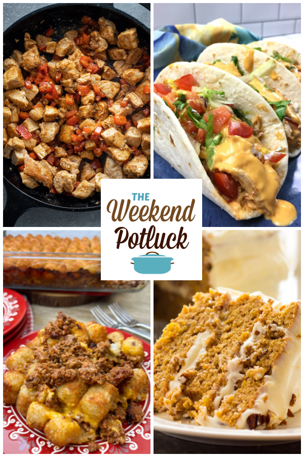 A virtual recipe swap with Cajun Chicken Bites, Slow Cooker Queso Chicken Tacos, Sloppy Joe Tater Tot Casserole, Southern Hummingbird Cake and dozens more!