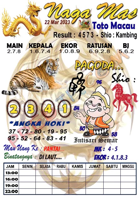 Prediksi Syair Naga Mas Macau Malam Ini 22 Maret 2023