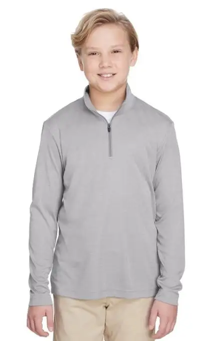 Team 365 TT31HY - Youth Zone Sonic Heather Performance Quarter-Zip