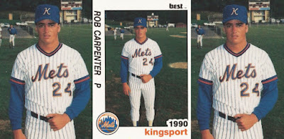 Rob Carpentier 1990 Kingsport Mets card