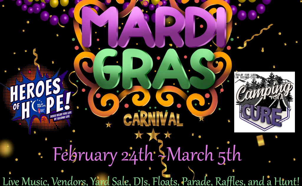 CAMPING FOR A CURE MARDI GRAS IS HERE
