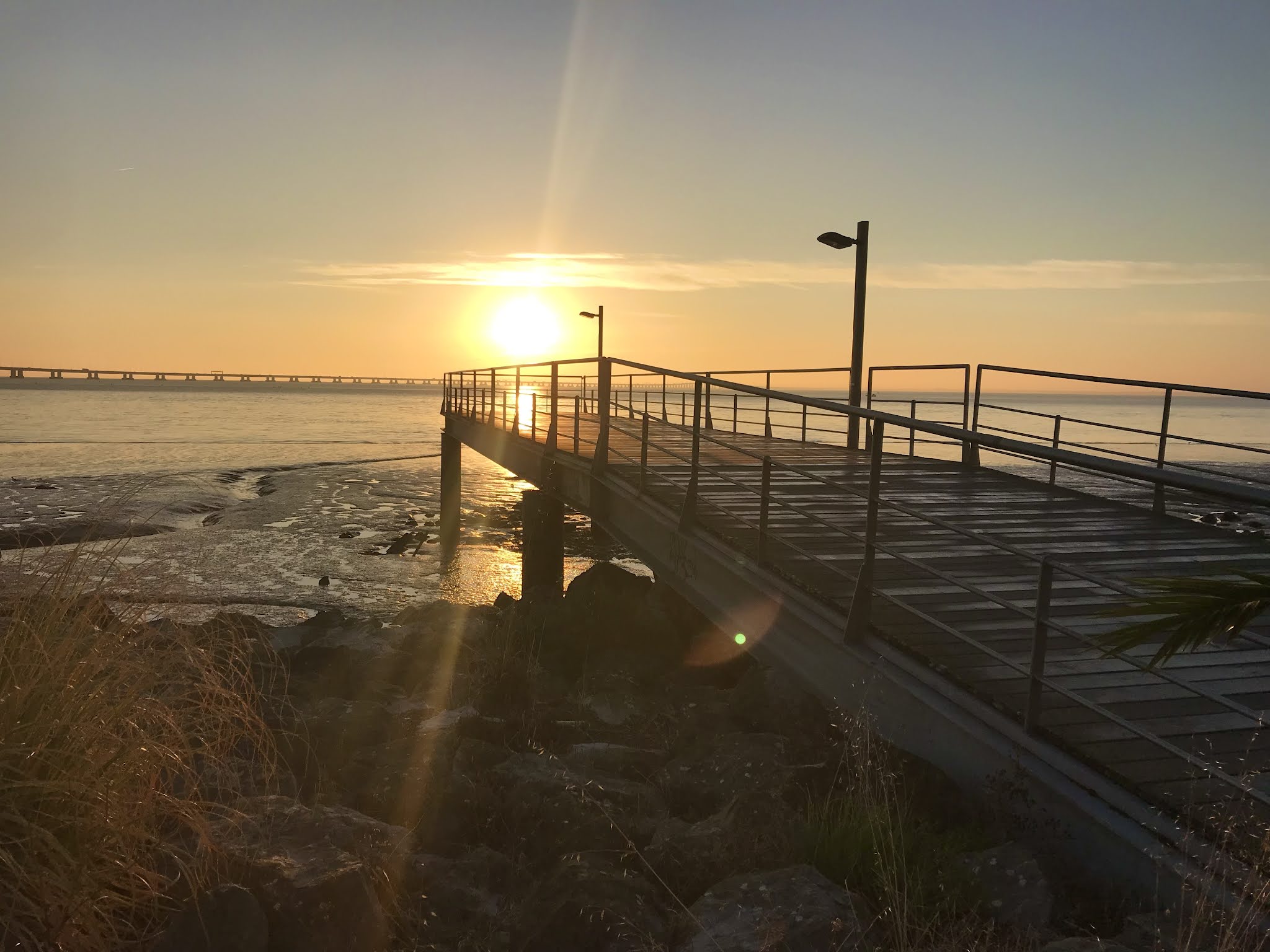 Nascer do sol, sunrise, Lisboa, Parque das Nações, Portugal