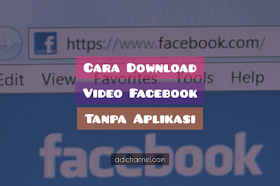 Cara Download Video Facebook