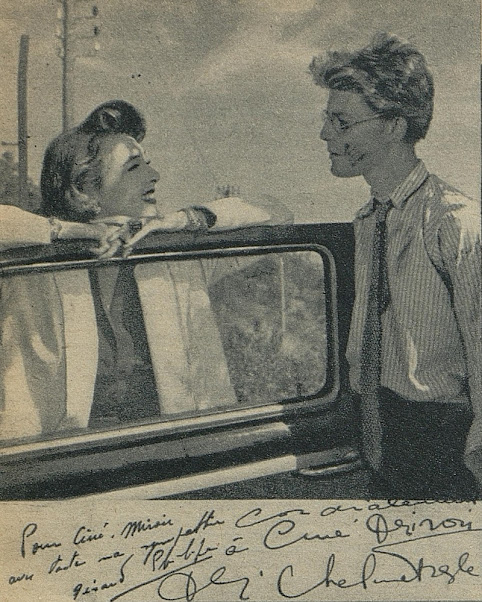 Gérard Philipe et Micheline Presle : autographes