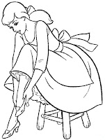 Cinderella coloring page