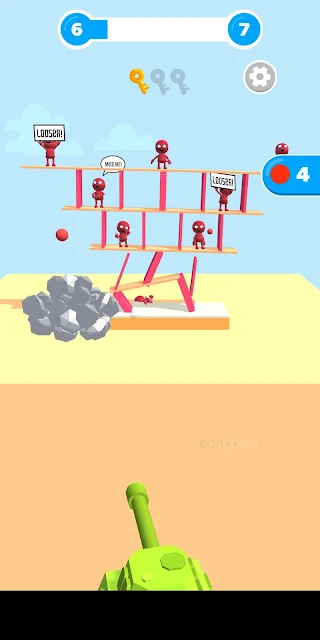 لعبة Slingshot Smash Shooting Range | لعبة المقلاع مدمر الأشرار ألعاب تصويب