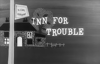 peggy mount, inn for trouble, 1960, british, film, movie, cinema, 1960's, comedy, fun, humour, the larkins, actress, pub, cartoon, opening credits