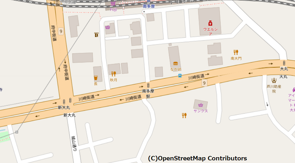 南多摩駅/地図