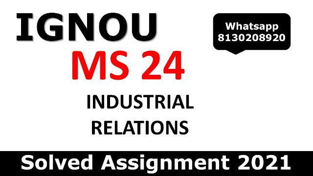 MS 24 Solved Assignment 2021