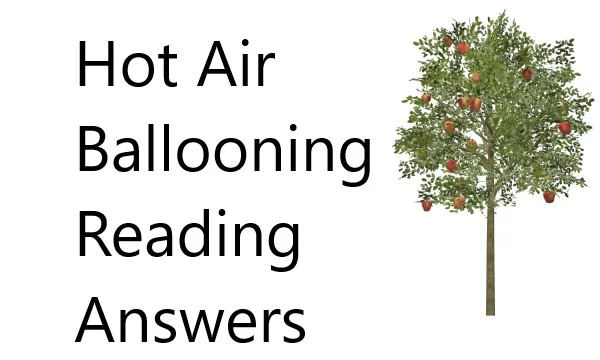 Hot Air Ballooning Reading Answers