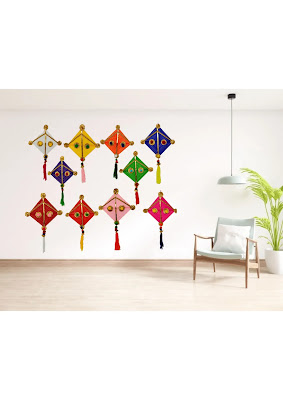 Decorative Kites -  Vasant Panchami Decoration Ideas For Home