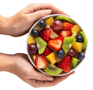 Mix Fruit Chaat Bowl in Hand Transparent Image
