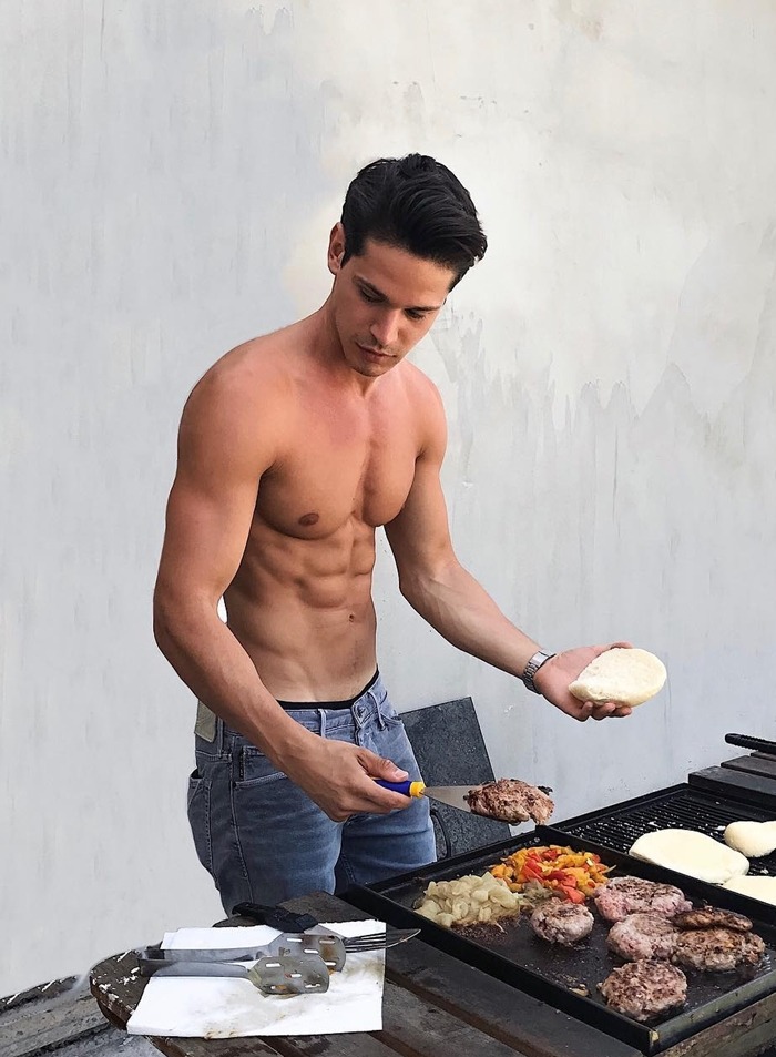 sexy-shirtless-fit-guy-grilling-meat